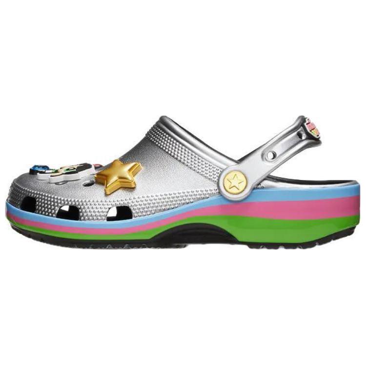 The Powerpuff Girls X Crocs Classic Clog Metallic Silver Unisex Sneakers 210256-001
