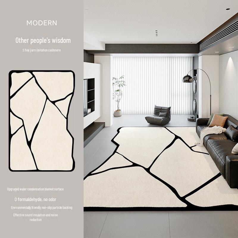Итальянский минималистский роскошный ковер 2025 года: Устойчив к грязи, прост в уходе, идеально подходит для гостиной и спальни осенью/зимой