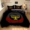 Beitar Jerusalem Fc Pattern Bedding Quilt Set Quilt Cover Pillowcase Home Birthday Gift(1 * duvet cover + 2 * pillowcase, without core)