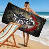 Rebellion Wheels: Sons Anarchy beach towel Beach towel for vacation photos Outdoor camping seaside swim Absorbent bath towel Comfort printing Fashion