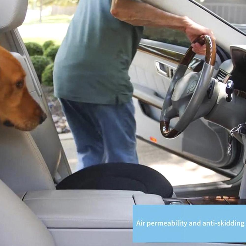 Подушка для автомобильного сиденья вращающаяся подушка для автомобильного сиденья противоскользящая универсальная вспомогательная коляска для кресла дышащая подушка для автомобильного сиденья