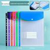3D Transparent Frosted A4 File Bag with 11 Holes - Student Exam Storage Bag