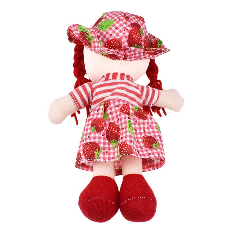 Мультяшные Каваи Фруктовые Юбка Шляпа Тряпичные Куклы Мягкие Милые Тканевые Мягкие Игрушки Для Малыша Ролевые Игры Подарки на День Рождения для Девочек