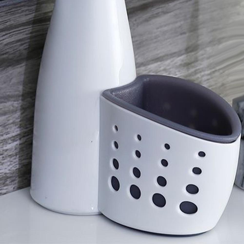 Дозатор мыла 2 в 1 с органайзером-подставкой для губки для кухни