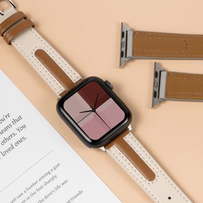 Высококачественный кожаный ремешок-петля для Apple Watch женский 11/10/9/8/7/6/5/4/3/2/1 SE 38мм 40мм 41мм 42мм 44мм 45мм 46мм 49мм