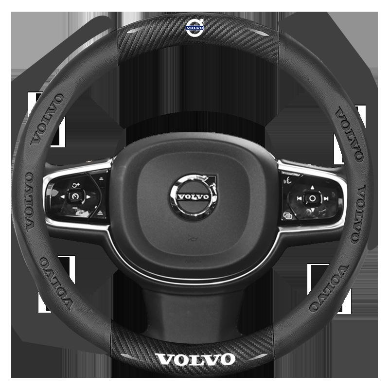 38cm Car Steering Wheel Anti-slip Wheel Cover Protect For Volvo XC60 XC90 V40 V60 S60 V50 V90 S80 C40 XC40 V70 C30 C70 Accessory
