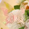 12 Pcs 3D Butterfly Wall Decor 3 Sizes Removable Hollow Mural Stickers for Bedroom Living Room Birthday Party Cake