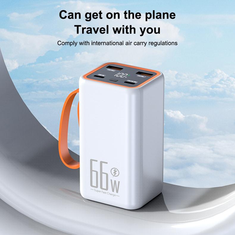 66 Вт 20000 мАч внешний аккумулятор большой емкости супер быстрая зарядка мобильного телефона универсальный
