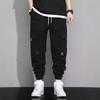 Men's Overalls Drawstring  Multi Pocket Casual Pants Hiking Pants Cotton Twill Pants