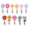 Lanyard Flower Chest Card ID Card Clips Nurse Badge Holder Name Card Holder Retractable Badge Reel