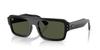 Ray-Ban LUKAS RB4454F 667731 53 Черно-зеленые Солнцезащитные Очки Азиатская Посадка Оригинальные Импорт из Японии Прямоугольная Рамка на Био-Основе