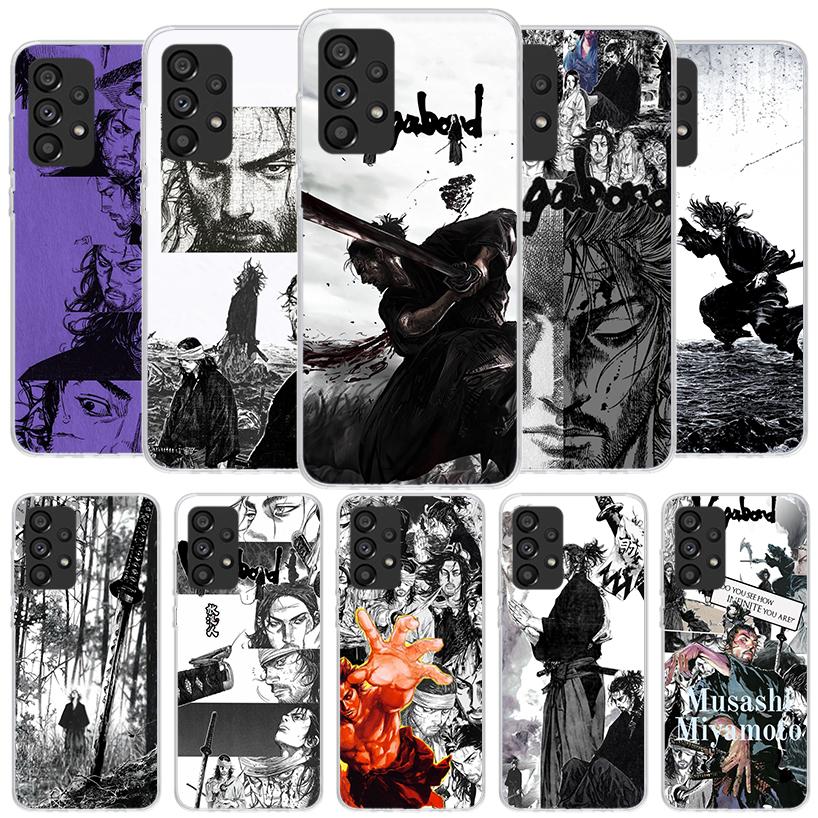 Vagabond Samurai Comic Phone Case For Samsung Galaxy A12 A22 A32 A52 A72 A02S Phone Case Note 20 Ultra 10 S10 Plus A51 A71 A50S