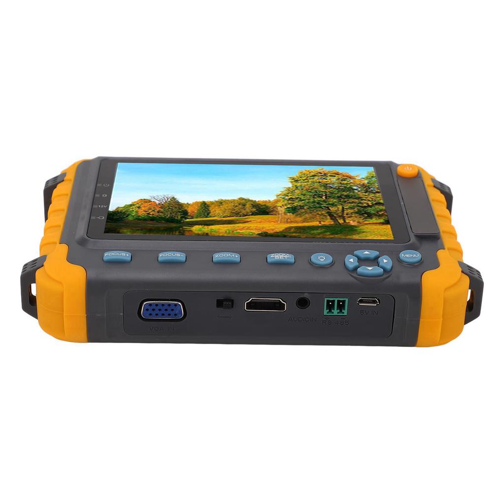 Тестер камеры видеонаблюдения 8MP 5-дюймовый экран VGA HD Мультимедийный интерфейс Вход Коаксиальный AHD TVI CVI камера