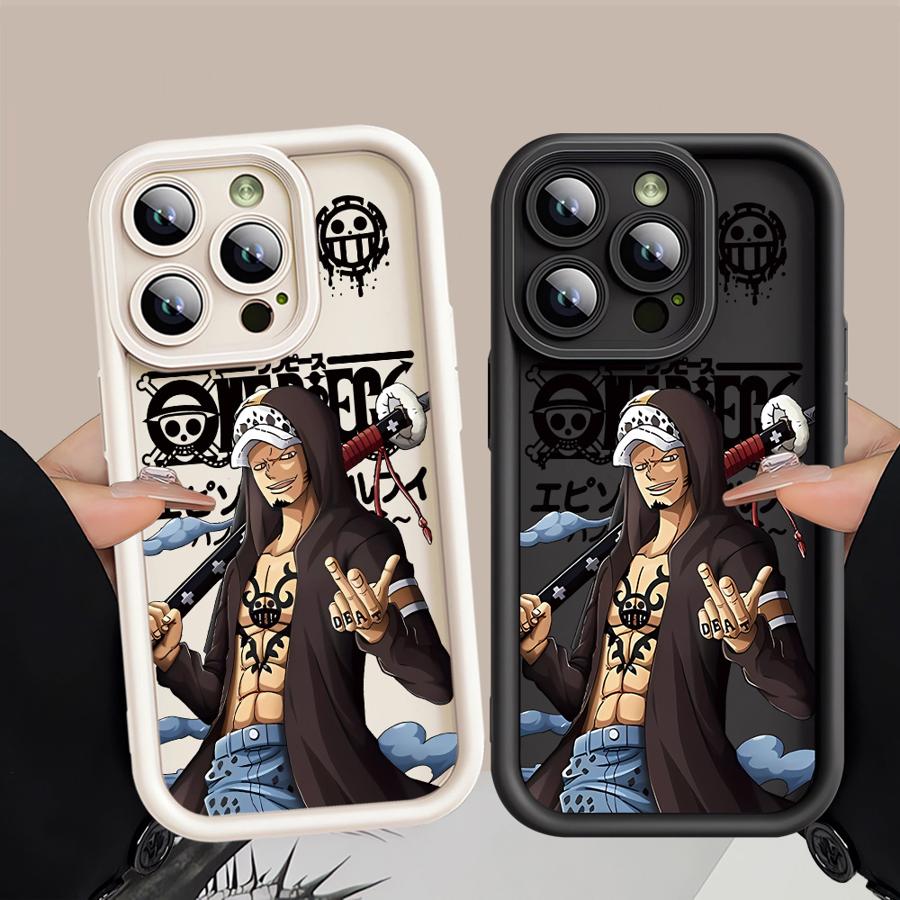 Мягкий чехол для iPhone 15Pro 13Pro 11 14+ 12 13 16 Pro Max 15 Plus 14 16e 16+ One Piece Law