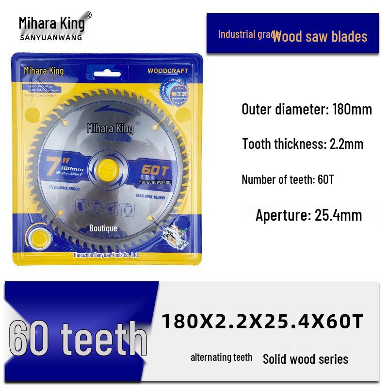 Деревообрабатывающий угловой шлифовальный пильный диск - Сплавной отрезной диск для дерева, Размеры 4/5/7/9 дюймов