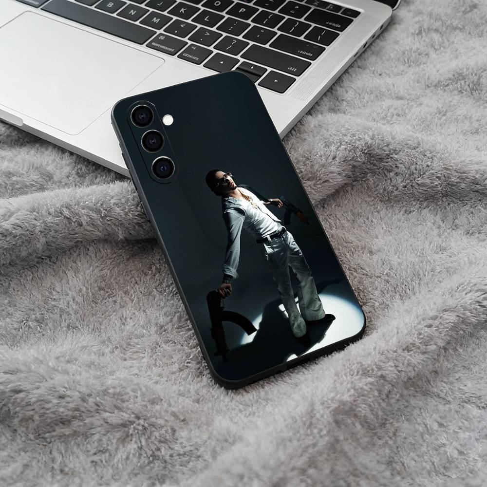 Rapper-Clarent Black Soft Silicone Phone Case for Samsung Galaxy A73, A71, A72, A70, A53, A52, A51