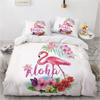 Пододеяльник Фламинго Кинг Квин 3D Розовый Животный Комплект Постельного Белья Для Детей Подростков Взрослых Акварельный Стиль Чехол Для Одеяла С Наволочкой