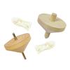 Set of 1 Plain Iron and Wooden Perfect for Spinning Top Crafts Top, Core, Core,