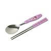 Sweet and Sour Catch Tiniping Basic Spoon + Chopsticks Set, Soft Ping, Spoon + Chopsticks, 1 Set, Korean Popular Tableware