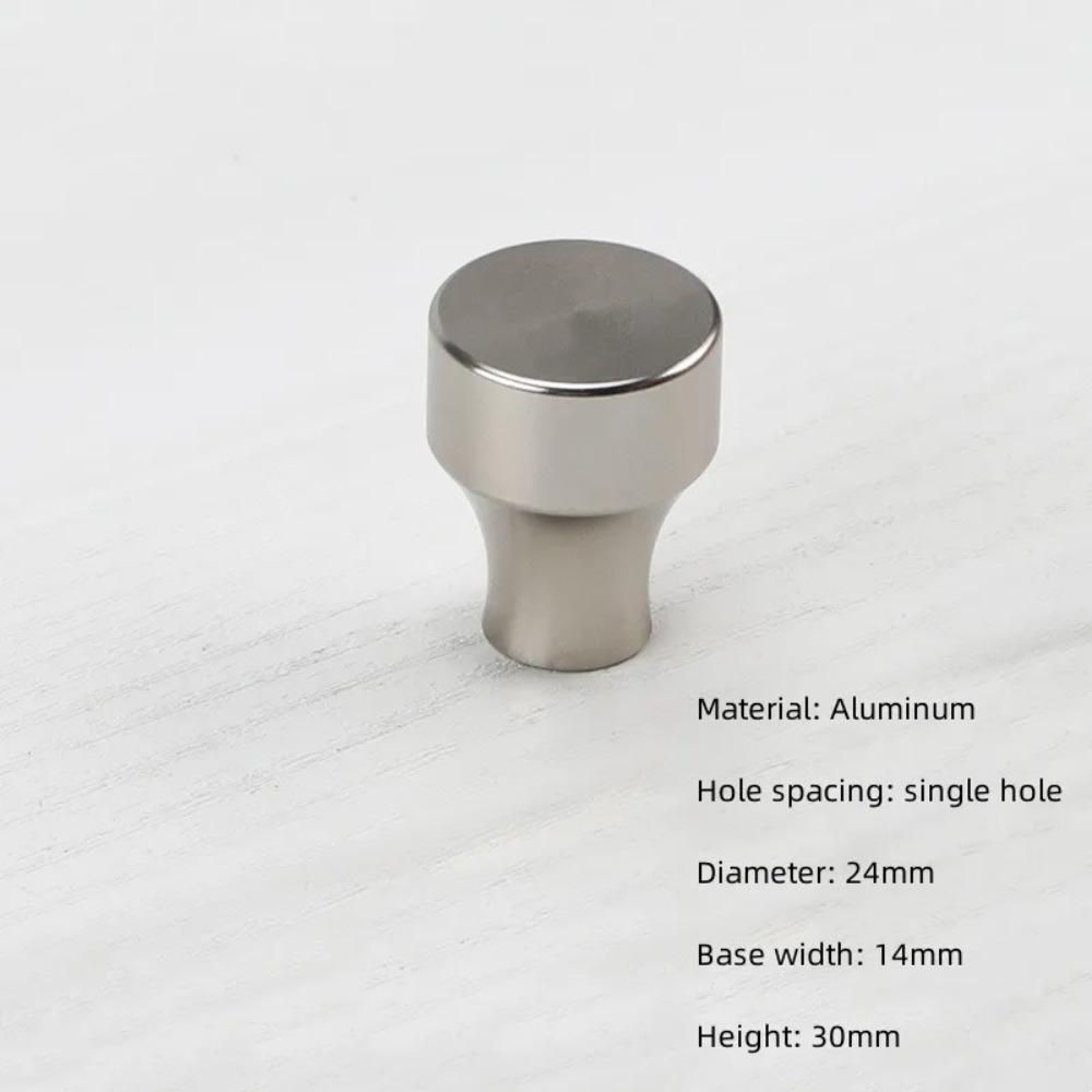 Silver Furniture Handle Single Hole Furniture Knobs Small Door Handle Cabinet Pulls  Wardrobe