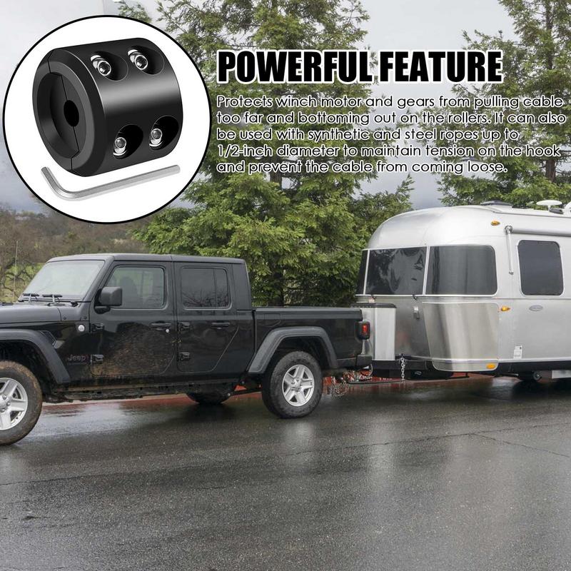 Стопор лебедки для троса ATV Резиновый стопор лебедки Защитник провода Модификация автомобиля Гаджеты Принадлежности для лебедки Защита буксировочного крюка и троса