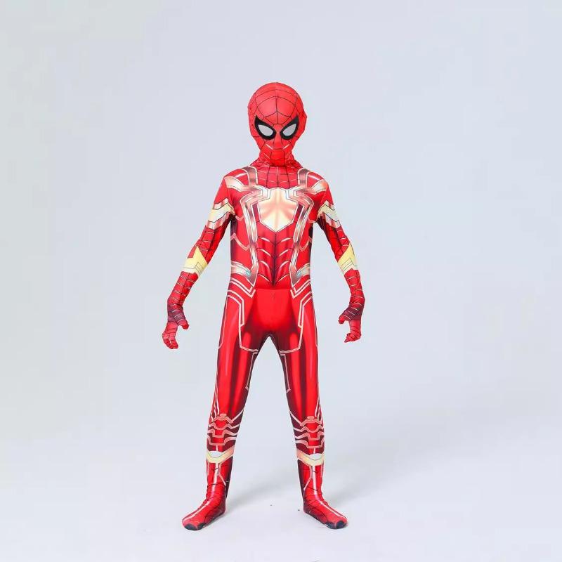 Золотой Нержавеющая сталь Колготки-паутинка Боди Комплект Нержавеющая сталь Мужская одежда Экспедиция Взрослый Детский Костюм на Хэллоуин