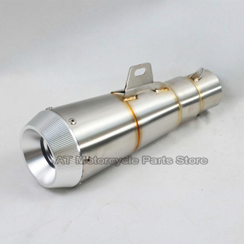 Universal Inlet 51mm Motorcycle Exhaust Muffler Motocross Pipe For suzuki gsr 600 cb650f trk 502 nc750x escape moto univer CNC