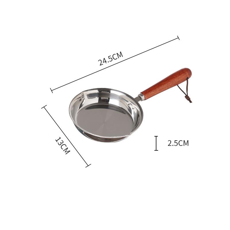 316 Stainless Steel Oil Pot Egg Frying Pan Mini Soup Milk Pot Cooking Saucepan Scalding-proof Kitchen Tool Cookware Accessories