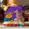 Fashion W-Wwiggle wiggleer Cushion Cover Soft Washable Pillow Case Multi-Scene for Couch Bed Travel Office Use