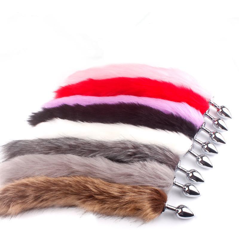 Сексуальная анальная пробка Fox Tail, анальная игрушка для женщин, секс-продукт для взрослых, мужские анальные пробки, анальная пробка из нержавеющей стали, косплей, секс-игрушки для пар