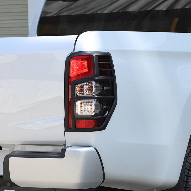 For Mitsubishi Triton L200 2019-2023 ABS Matt Black Car Rear Tail Light Decorative Frame Cover Car Accessories
