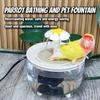Auto Circulating 2-in-1 Parrot Bath & Pet Water Fountain Drip-Free Design for Small Pets USB Powered Pet Toys Bird Toys