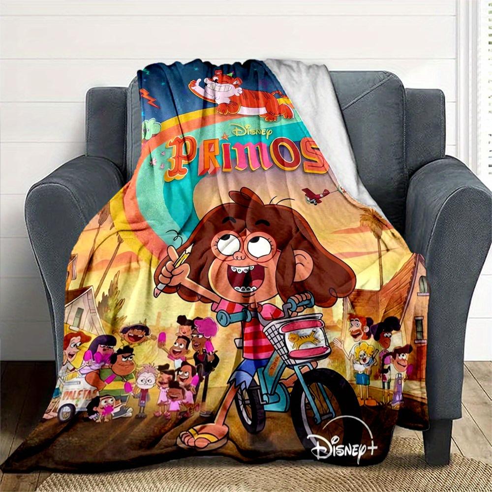 1 шт., Плед Disney Primos с мультяшными персонажами, Мягкое постельное белье, Декоративные пледы для дивана