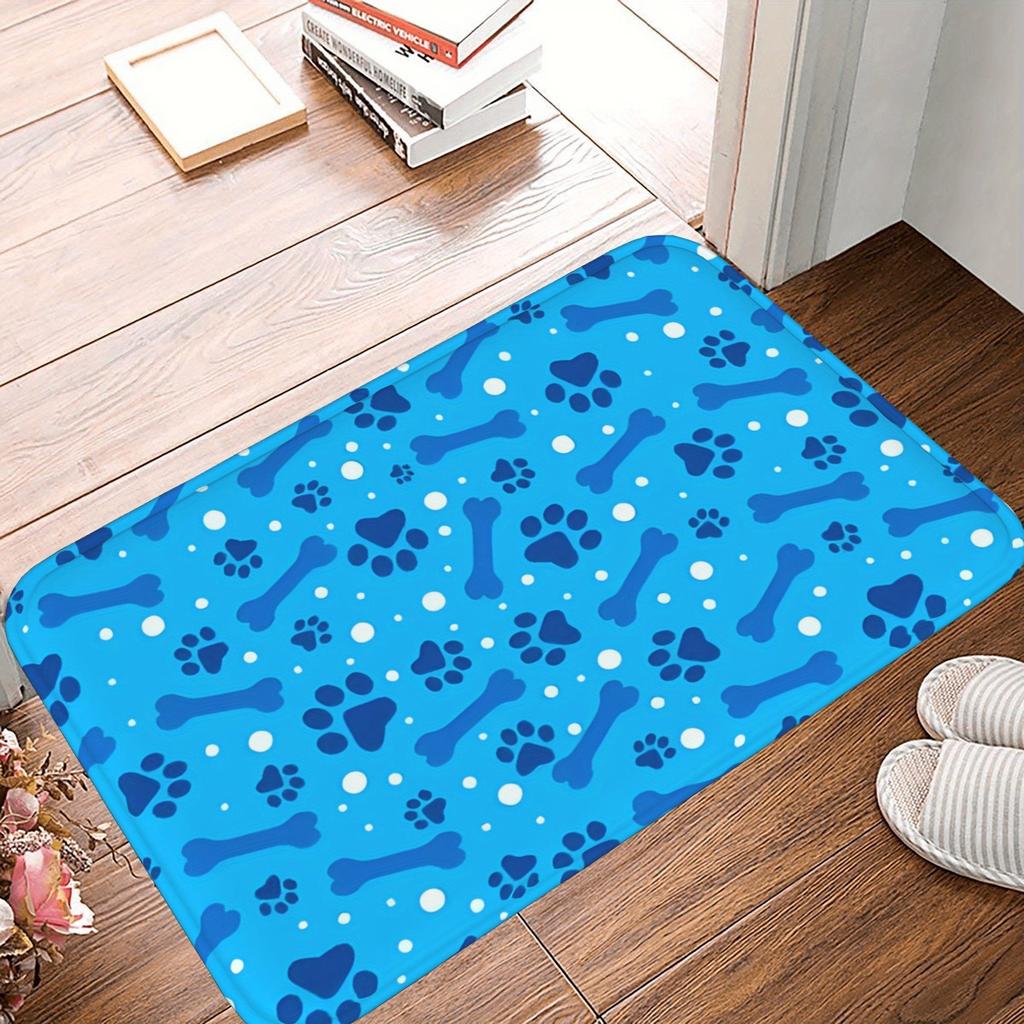 1PC Vintage Motorcycle Rider Kitchen Rug Non-Slip Door Mat Pop design Bathroom Rug Bath Mat Carpet for Home Sink Laundry Decor