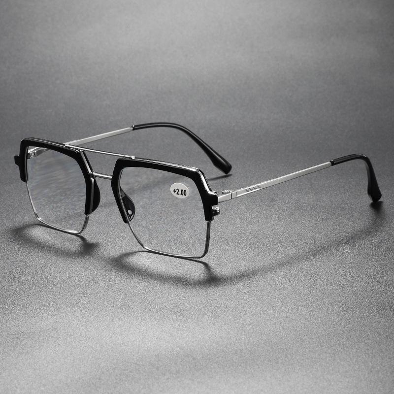 Новые Модные Персонализированные Металлические Очки для Чтения Женские Ретро Нейтральные Высокого Качества Очки Защищающие от Синего Света