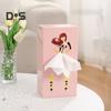 Face Towel Container Storage Box Large Capacity Dustproof Desktop/Wall-Mounted Tissue Storage Bin Paper Dispenser Decoration