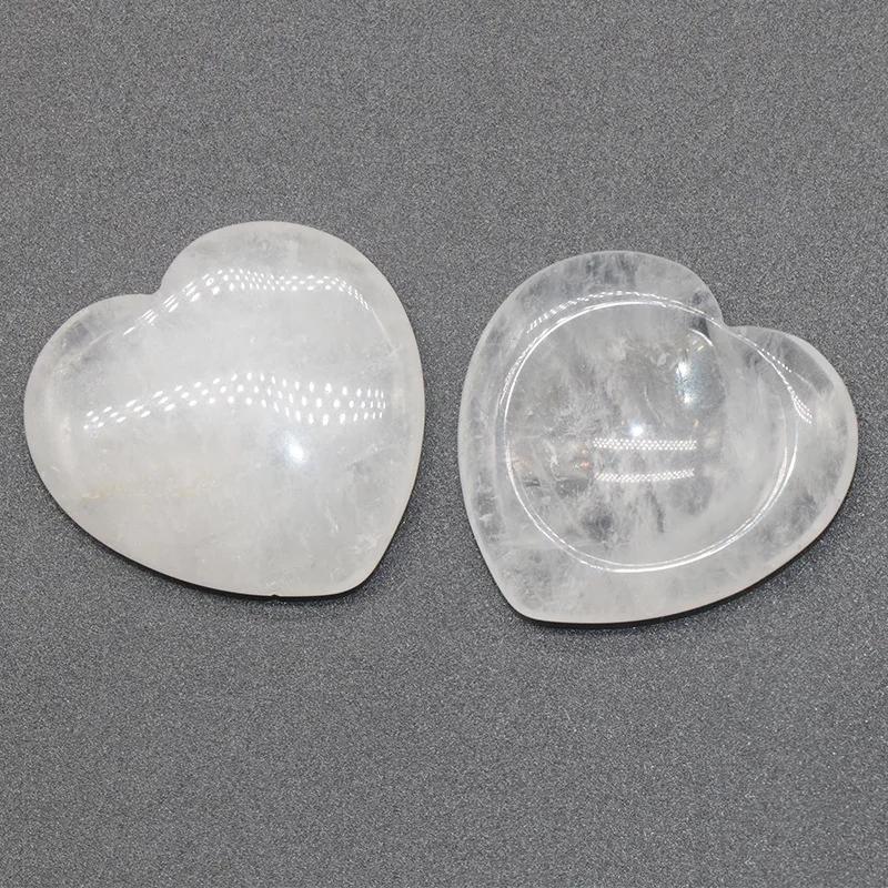 Heart Shape Thumb Worry Stone Natural Healing Crystals Handcarved Gemstone for Meditation Yoga Pocket Palm Stones