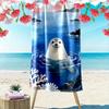 Gentle Seal In Serenity Print Beach Towel, Quick Drying, Suitable for Travel, Outdoor Sports, Jogging, the Beach and Swimming, Gift