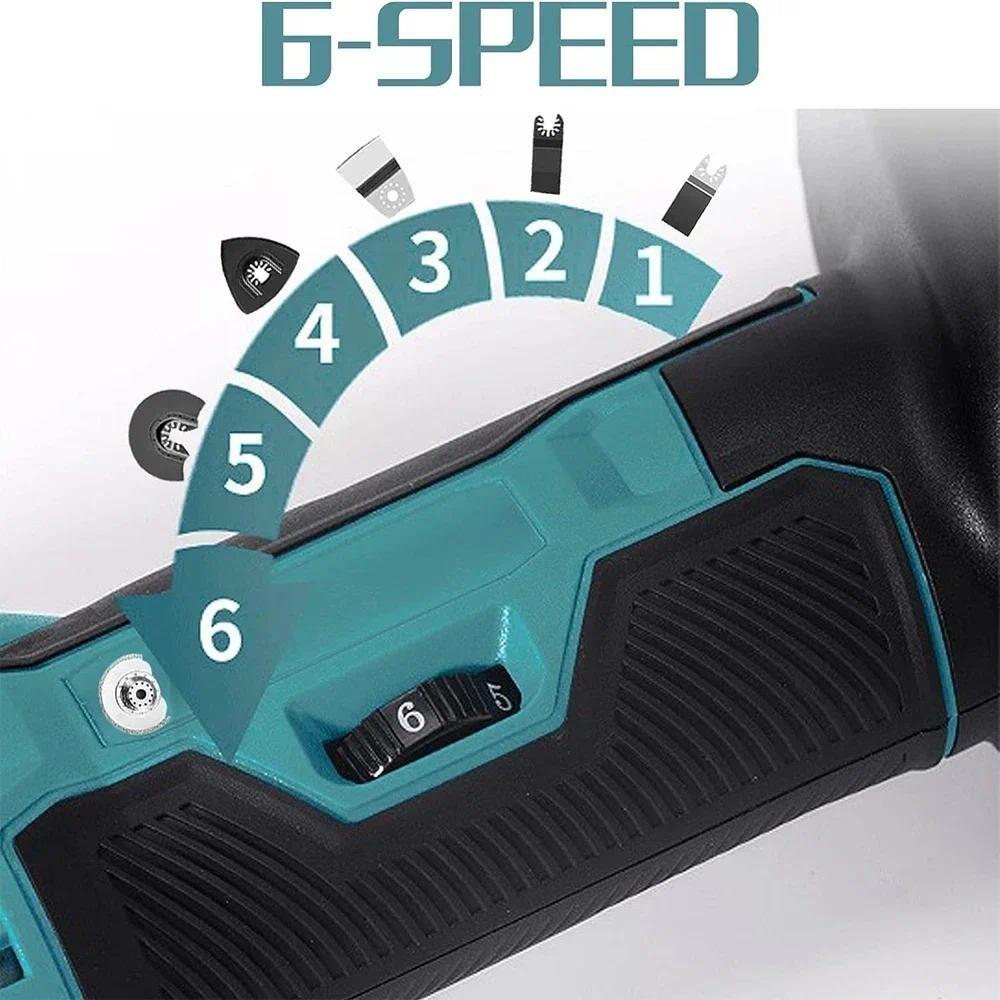 Бесщеточная электрическая осциллирующая пила-триммер с регулируемой скоростью, электроинструмент для ремонта, многофункциональный инструмент