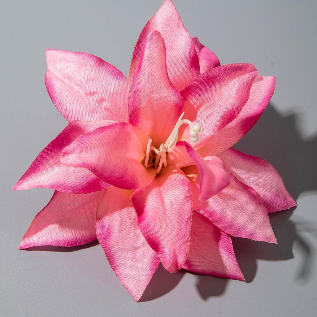 Летняя новинка, имитация полиэстера, 3D-заколка для волос в виде цветка лилии, женские аксессуары, привлекательные аксессуары для путешествий