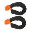 2 Pcs 13mm Soft Shackle 44092 Lbs Breaking Force High Tear Resistance Portable Soft Recovery Tow Strap for Truck SUVs Offroad Vehicels