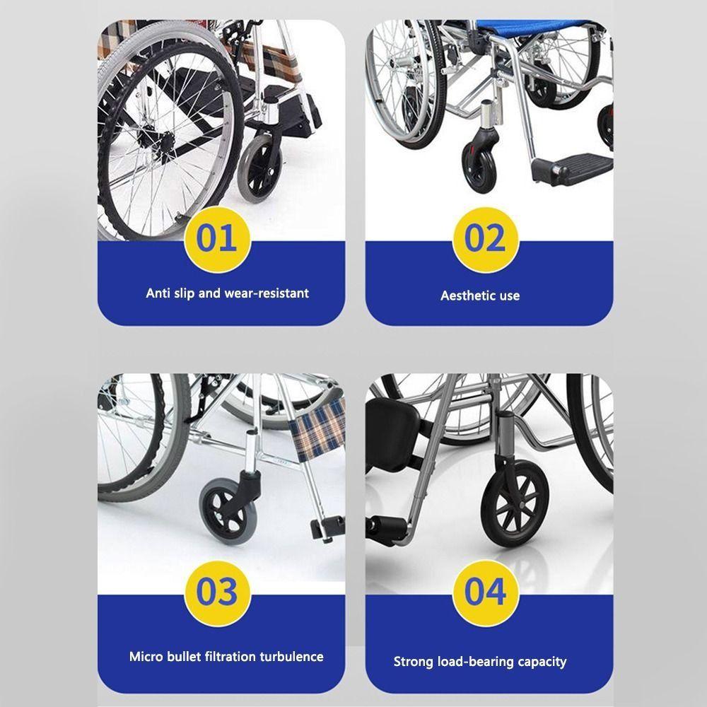 Колеса для тележки для покупок 6/7/8 дюймов Противоскользящее колесо для дорожной тележки Универсальное колесо из цельной шины