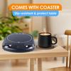 Warmer Fast 4 Temperature Settings Auto Off Electric Cup Heating Coaster for Coffee Milk Ceramic Mug Teacup