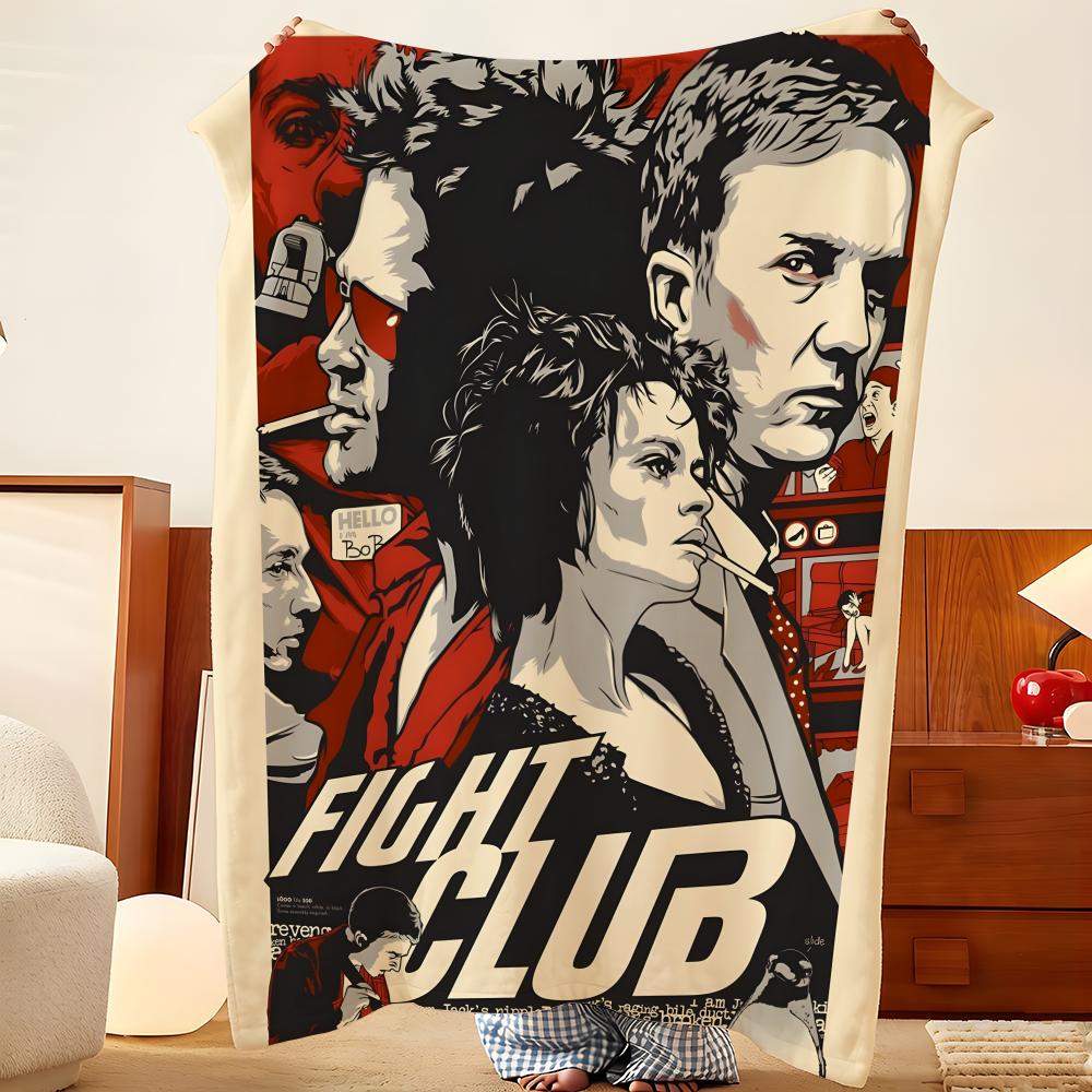 Плед F-Fight C-Club Throw из фланели, легкий, уютный, прочный, моющийся, милый, классный