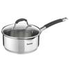ILLICO Stainless Steel Induction Saucepan (16cm, 1.3L) Dishwasher Oven Safe No PFOA Silver