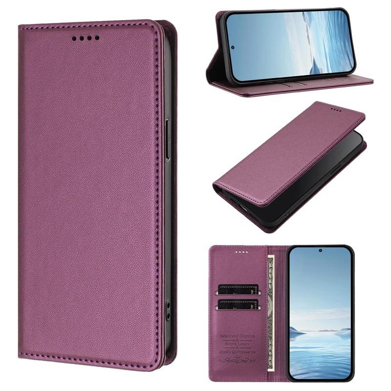 Suitable for Google 10 Pro XL flip leather case with leather texture and strong magnetic attraction, Pixel 10A card slot protective case