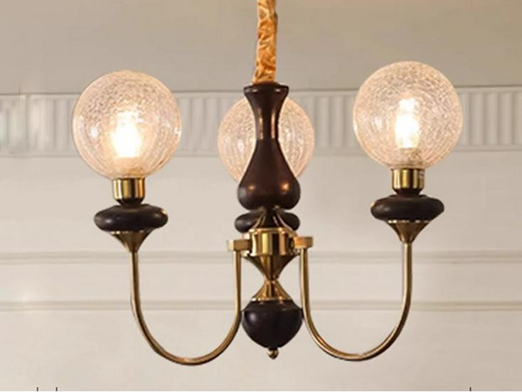 Люстра из цельного дерева в средневековом стиле: Французский художественный дизайн для гостиной, спальни или ресторана