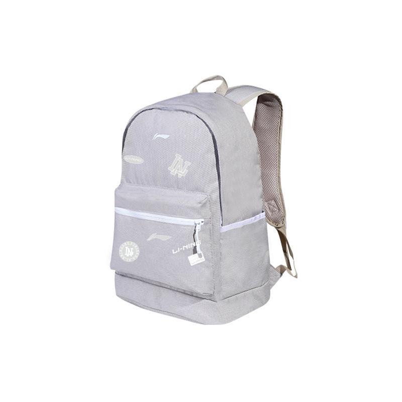 New LiNing Polyester Backpack Unisex Gray ABSQ564-29