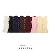Araltay New Arrival Fashion Style Women's Clothing Fashion All-Match Minimalist Casual Style Golden Breasted Plain Stitch Vest Tops