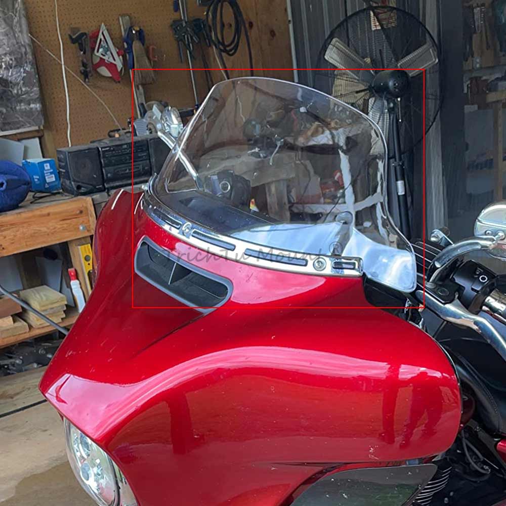 Мотоцикл 10,5" ABS пластик Ветровое стекло Прозрачное Подходит для Harley Trike Tri Glide Ultra Classic FLHTCUTG 2014-2025